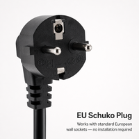 Nouvelle boîte de charge portable NECS modèle 3011 16A 3,5 kW, corps en plastique, IP55, câble de 5 m, monophasé, chargeur EV Type 2 pour la sauvegarde
