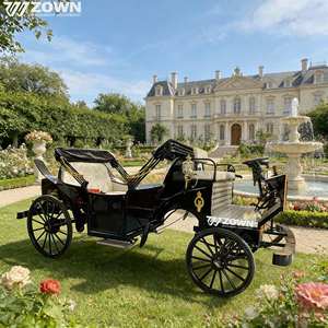 Charrette Équestre Électrique pour 4-6 Personnes, Chariot Touristique Européen à 4 Roues, Carrosse de Mariage - Product Image 1