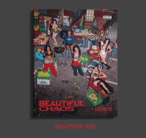 KPOP KATSEYE BEAUTIFUL CHAOS CD de Música Coleccionable Oficial Coreano para Todas las Edades, Regalo Global del Grupo Femenino, Mercancía - Product Image 1