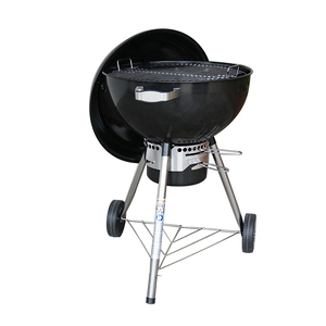 Entrega rápida Parrilla de barbacoa de manzana redonda popular de 22 pulgadas Parrilla de barbacoa de hervidor de carbón negro <span class=keywords><strong>para</strong></span> fiesta al aire libre - Product Image 1