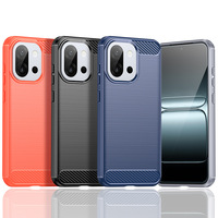 Étui de protection pour téléphone portable en TPU souple en fibre de carbone antichoc pour OnePlus 13T/13S/Ace 5/Ace 5 Pro 5G, coque arrière en silicone