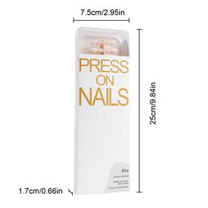 Nouveaux ongles d'orteils purs presse sur les ongles ongles d'orteils mats brillants <span class=keywords><strong>faux</strong></span> ongles - Product Image 4