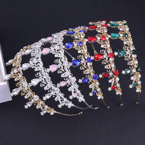Élégant Plein Grand Strass Étincelant De Mariée Mariage Pageant Couronne Coiffe Princesse Couronne Cristal Alliage Cheveux Accessoires - Product Image 2