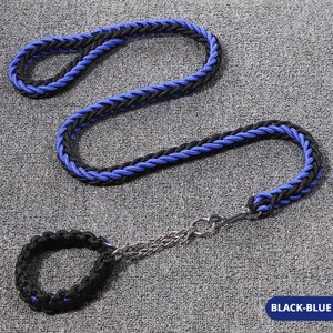 Futurepets Groothandel Huisdierenproducten Gepersonaliseerd Kleurrijk Gevlochten Effen Patroon Kleine Huisdier Training Hondenriem En Tractieketting - Product Image 3