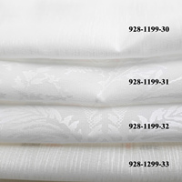 Tissu de rideau en voile blanc transparent, vente en gros au mètre, pour draperie de fenêtre unie et décoration intérieure