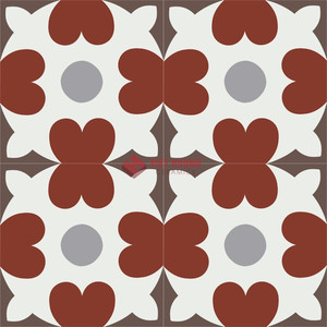 Revestimiento para Chimenea de Cemento Encaustico, 200x200mm, Resistente al Calor, Azulejo de Pared de Hormigón Hecho a Mano, Comercio Internacional - Product Image 3