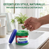 Pommade DAX Bergamote à l'huile d'olive et à l'huile de ricin pour coiffer les cheveux secs, grossiers, bouclés, crépus, naturels