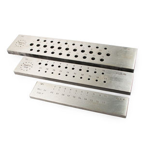 O.M.O. Italien 20/30 Löcher runde Form Metall Stahldrahtformung Zugplatte Goldschmiedengerät - Product Image 3