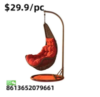 Chaise balançoire 1 place réglable en osier à bas prix en rotin macramé patio nid de plafond oeuf noir à bascule