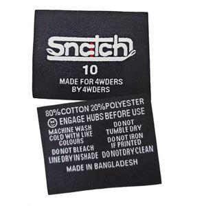 Etiquetas Esenciales para Fábricas de Ropa: Etiquetas Personalizadas para Cuello, 100% Poliéster, Ecológicas, Impresión Digital, Tejidas para Prendas - Product Image 2