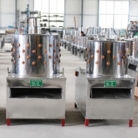 Machine à épiler la volaille en acier inoxydable étanche, sûre et facile à utiliser, épluchage en 10-20 secondes, pour poulets et canards commerciaux
