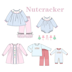 Ensembles de vêtements de jogging en bambou assortis pour petites filles Ensemble personnalisé été automne soeur boutique OEM - Product Image 1