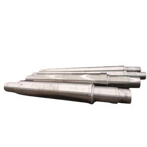 Buena fábrica, alta calidad, módulo grande de acero forjado personalizado, eje de transmisión largo, eje de Rotor de forja de cemento minero - Product Image 1