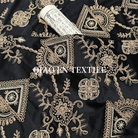 Tissu brocart texturé respirant pour Cheongsam, tricoté, nouveau style chinois, broderie de sequins, velours extensible, vêtements pour femmes et filles