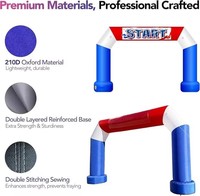 Arche gonflable professionnelle pour course de marathon, avec logo personnalisé, pour publicité, départ/arrivée, pour événements sportifs