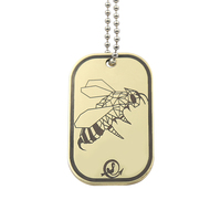 Personnalisé 2D/3D Street Cool Mens Dog Tag Collier Métal Gravé Dog Tags Pendentif Émail Imprimer Nom Id Dog Tags