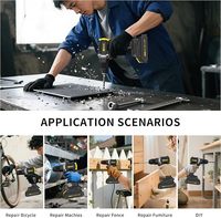 BOSI TOOLS Kit de perceuse sans fil sans balais 16,8 V et tournevis électrique, avec 2 batteries 2000 mAh et chargeur