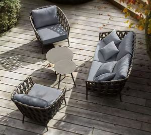 Set di Divani <span class=keywords><strong>e</strong></span> Sedie in Alluminio Staccabili, Design Nordico Durevole per Esterni, Arredamento Casual per Ufficio, Cortile <span class=keywords><strong>e</strong></span> Balcone - Product Image 1