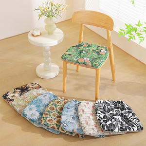 SkjQ Coussin de chaise en forme de U, en polyester floral, antidérapant, pour salon, chambre à coucher, bureau, étude - Product Image 4