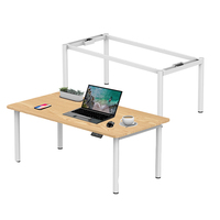 Mobilier de bureau Ergonomique Smart Sit Stand Table Levage Bureau Électrique Hauteur Réglable 4 Jambes Double Moteur Debout Bureau Cadre