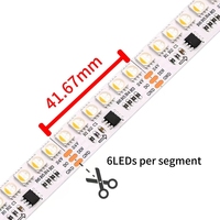 Lumières de scène plaque noire Led ArtNet matrice WIFI lumière hôtels Dc24v Ucs2904 2.0KHZ 65536 niveau de gris 144led Rgbw bande flexible