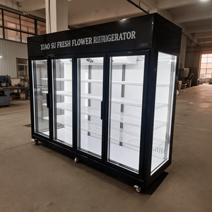 Présentoir à fleurs réfrigérateur congélateur vitrine réfrigérée à refroidissement par air avec étagères réglables - Product Image 2