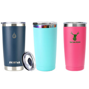 Biểu tượng tùy chỉnh cách điện du lịch Mug, thép không gỉ 20oz Tumbler với nắp trượt, cốc cốc giữ nóng và lạnh - Product Image 1
