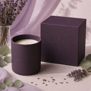 AIKUN - Vente en gros - Prix d'usine OEM - Fabrication artisanale - Cire de soja - Approvisionnement en vrac - Bougie parfumée en céramique moderne pour hôtels - Product Image 1