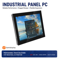 Panel PC Industrial Todo en Uno con Pantalla Táctil Capacitiva de 7 8 10.1 10.4 12.1 Pulgadas, Compatible con Win, Linux y Android, con RFID, NFC y QR