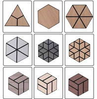 Panneau mural acoustique en PET à grain de bois écologique auto-adhésif, hexagone, en fibre de polyester, absorbant le son, carreaux muraux décoratifs OEM