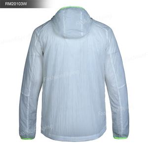 남성용 경량 자외선 차단 바람막이 반사 발광 하이테크 재킷 UV 기능성 윈드브레이커 여성 의류 슬림핏 - Product Image 2