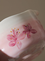 Bol à matcha en céramique peint à la main Glaçure cristalline de fleur de glace avec bol à bec pour service à café et thé