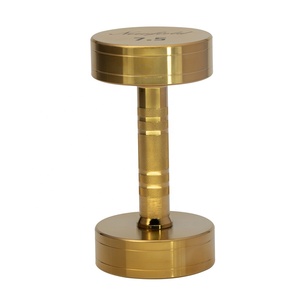 Mancuerna de Alta Resistencia de <span class=keywords><strong>7.5</strong></span> <span class=keywords><strong>kg</strong></span>, Forma Redonda con Acabado en Oro Titanio para un Rendimiento Confiable en el Gimnasio - Product Image 2