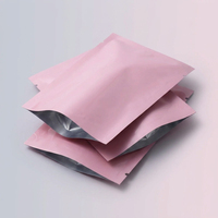 Sachet refermable brillant rose anti-odeur en Mylar thermoscellable, emballage plastique BOPP sous vide pour aliments