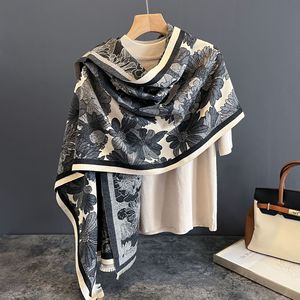 Chal de Cachemira Floral para Mujer, Bufanda Larga de Invierno, Elegante Envoltura Étnica para Uso Casual y Formal - Product Image 3