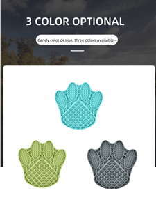 Tappetino per animali domestici interattivo in Silicone moderno modello solido con tappetino portatile per gioco e mangime per cani con ventose per uso interno ed esterno - Product Image 2