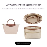 Sac de rangement intérieur pour sac Longchamp Dumpling, organisateur léger en satin, sac de voyage avec fermeture éclair, poche intérieure, moderne