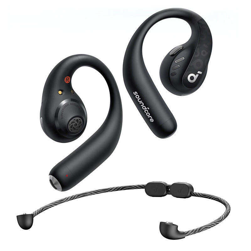 ORANGLES Anker Soundcore AeroFit Pro Open-Ear Headphones | Ultra-Comfort Fit, 46H Playtime, Sports Earbuds, Wireless - angled perspective - presenting advantages - Image 4 of 6 | fits any environment | Purchase Anker Soundcore AeroFit Pro Open-Ear Headphones | Ultra-Comfort Fit, 46H Playtime, Sports Earbuds, Wireless Michigan | Free Shipping ORANGLES