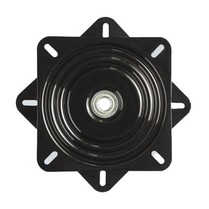 Plaque tournante noire solide à 360 degrés de haute qualité en gros Quincaillerie pour meubles Plaques pivotantes robustes pour chaise de bar - Product Image 1