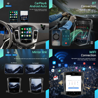 Hikity pour Chevrolet Cruze J300 2009 - 2014 9.7 pouces autoradio Android Carplay/Android Auto/GPS/WiFi écran IPS OEM d'usine