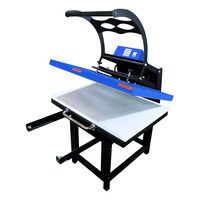 Presse à chaud manuelle Baiyin, nouveau modèle grand format pour sublimation, 220V, pour vêtements, 80x100cm