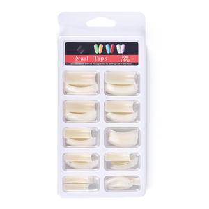 100 faux ongles carrés extra longs en ABS, couvrance partielle, pour manucure professionnelle en salon - Product Image 5
