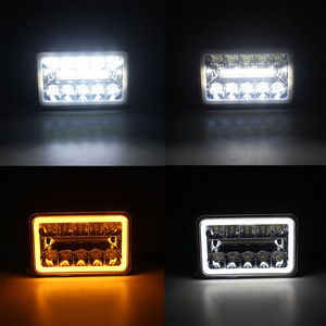 Faro LED Cuadrado de Alta Potencia de 5x7 Pulgadas, 7x6, 4x6, 55W, con Anillo Halo, Luz de Conducción LED para Camioneta, para Jeep Wrangler - Product Image 5