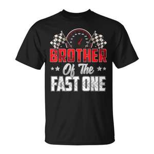 Camiseta Brother Of The Fast One Racing Car, regalo familiar para el primer cumpleaños - Product Image 1