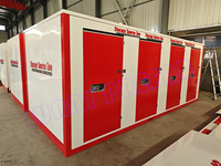 Conteneur de stockage mobile pliable à plusieurs portes de 20 pieds, imperméable, auto-assemblable, pliable, conteneur de stockage plat