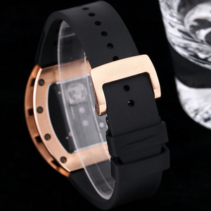 Reloj de Lujo con Esfera de Dragón Chino, Tourbillon Luminoso, Movimiento de Precisión de Acero Inoxidable, Correa de Caucho de Roble, Edición Limitada - Product Image 5