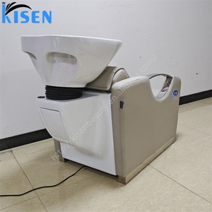 Sillón de Lavado de Cabeza Eléctrico Ajustable de Alta Calidad KISEN para Salón de Belleza, Sillón de Champú Moderno y Lujoso con Masaje de Espalda - Product Image 5