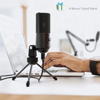 Microphone à condensateur de studio FIFINE T669, microphone d'enregistrement, microfono inalámbrico, microphone USB professionnel