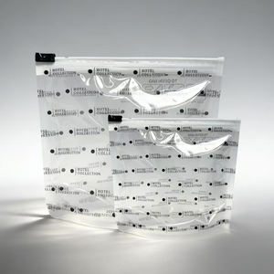 Pochette zippée en PVC transparent givré personnalisée - Sacs d'emballage pour bijoux et outils cosmétiques - Product Image 3