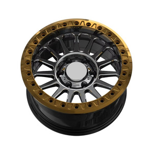 Rines <span class=keywords><strong>de</strong></span> Aleación Forjada X-RIMS <span class=keywords><strong>de</strong></span> 16 Pulgadas 8x120 en Negro Bronce <span class=keywords><strong>para</strong></span> Rines Beadlock Land Rover - Product Image 3